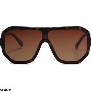 Transparent Free People  River Sunglasses Tortoise